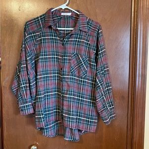 Mod Ref maroon & green flannel